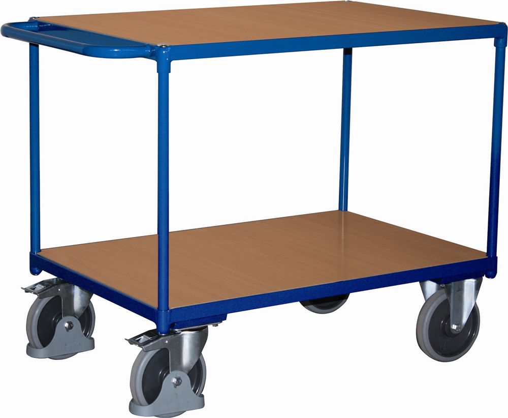 Tischwagen variofit mit 2 Ladeflächen - Plattform 850x500 mm Belastung 400 kg.