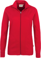 Damen-Interlockjacke Gr. 2XL, rot - 100% Baumwolle, 220 g/m²