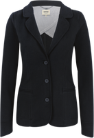 Damen-Sweatblazer Premium 2XL schwarz - 70% Baumwolle, 30% Polyester, 300 g/m²