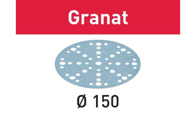 Schleifscheiben 150/48 Korn 60 - Festool Granat, (Pack à 10 Stk.)