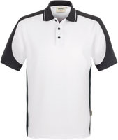 Poloshirt Contrast Perf. 2XL weiss/anth. - 50% Baumwolle, 50% Polyester, 200 g/m²