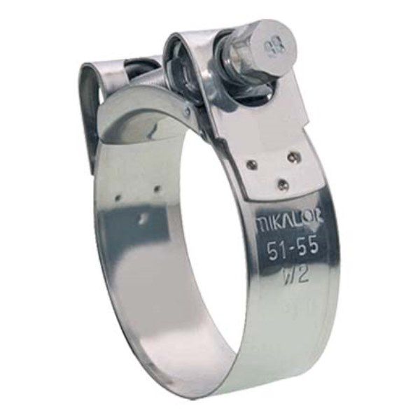 Schlauchbriden Mikalor Supra - Band und Gehäuse: inox X8Cr17/1.4016