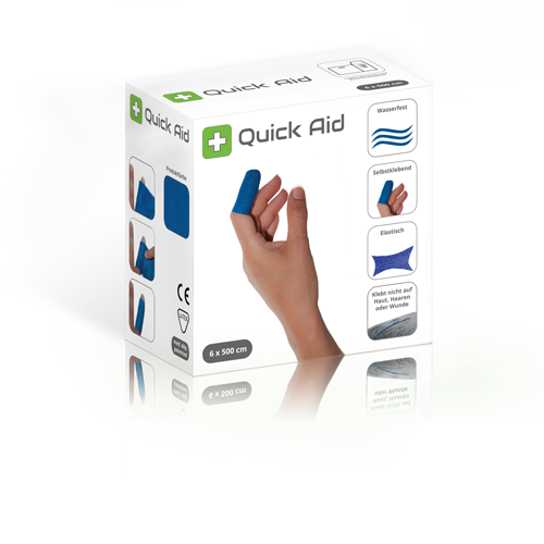 Quick Aid 4.6 Meter, blau Latexfrei