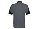 Hakro Poloshirt Contrast Mikralinar Gr.L - anthrazit/schwarz
