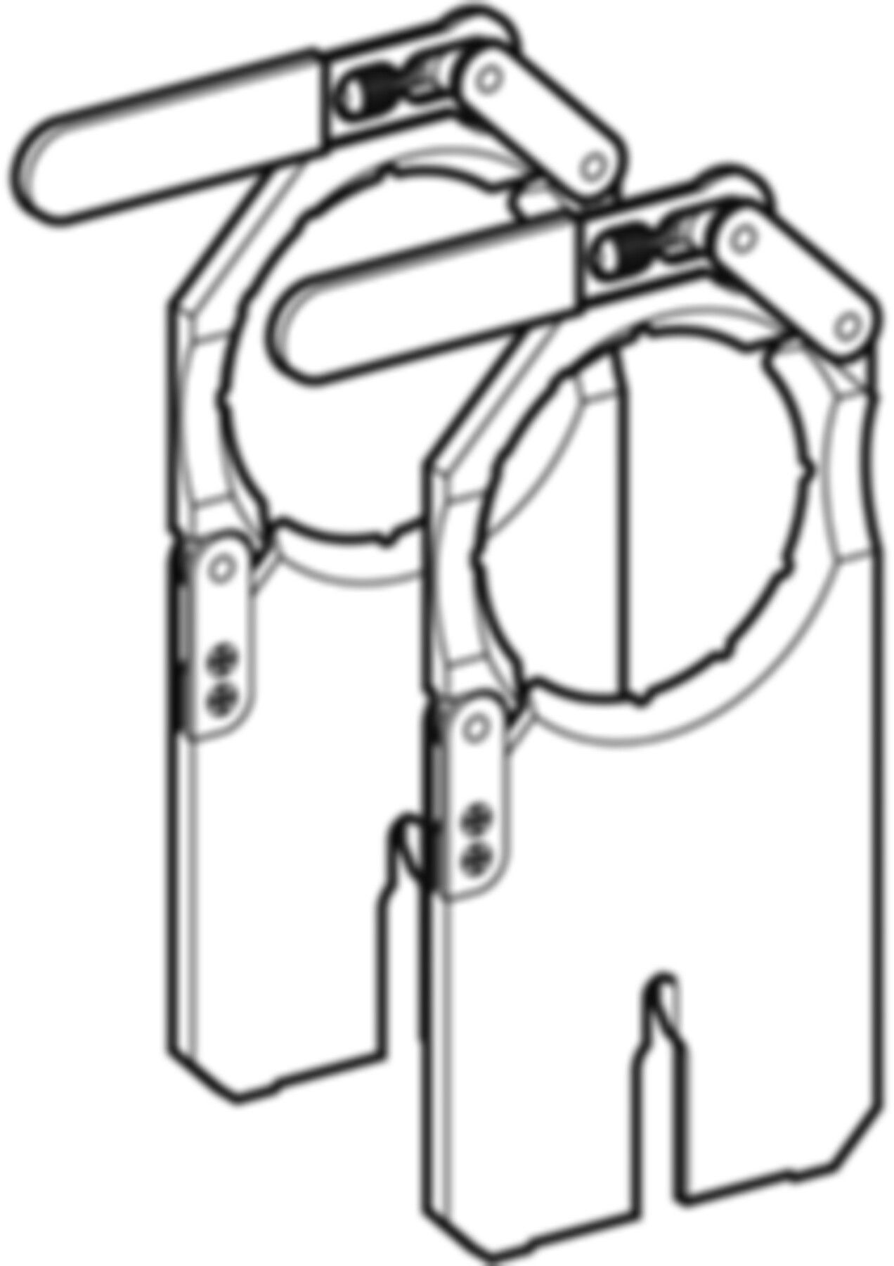 Geberit Aufspannplatten-Garnitur - 2 Stk. (1 links und 1 rechts)