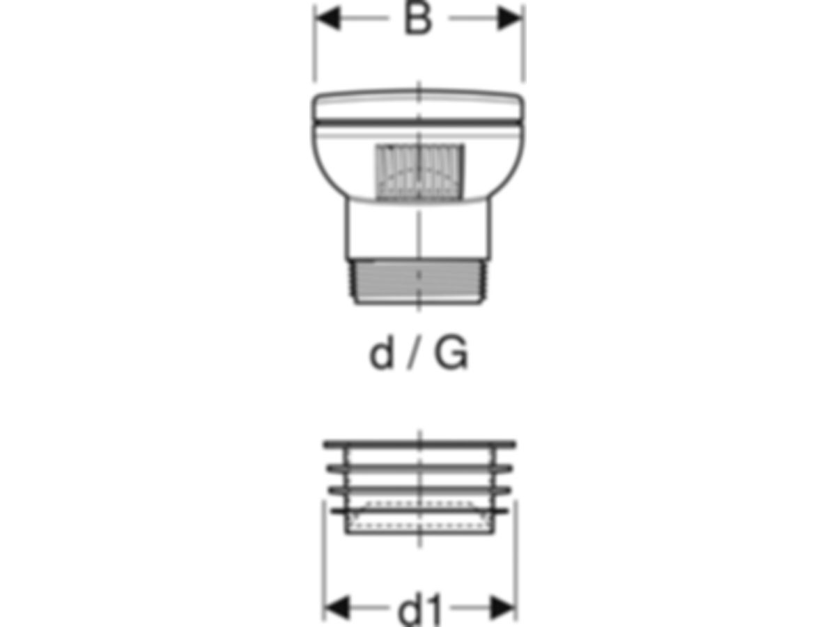 Geberit PE Rohrbelüftungsventil GRB50 - für Silent-db20 und PE