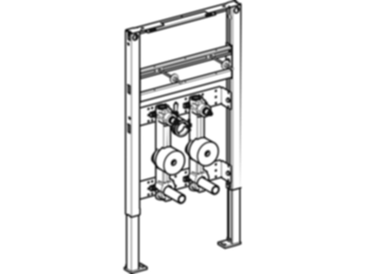 Geberit Duofix Element für Wascht.82-98 - Standarmatur, mit zwei Wasserzählerstr.