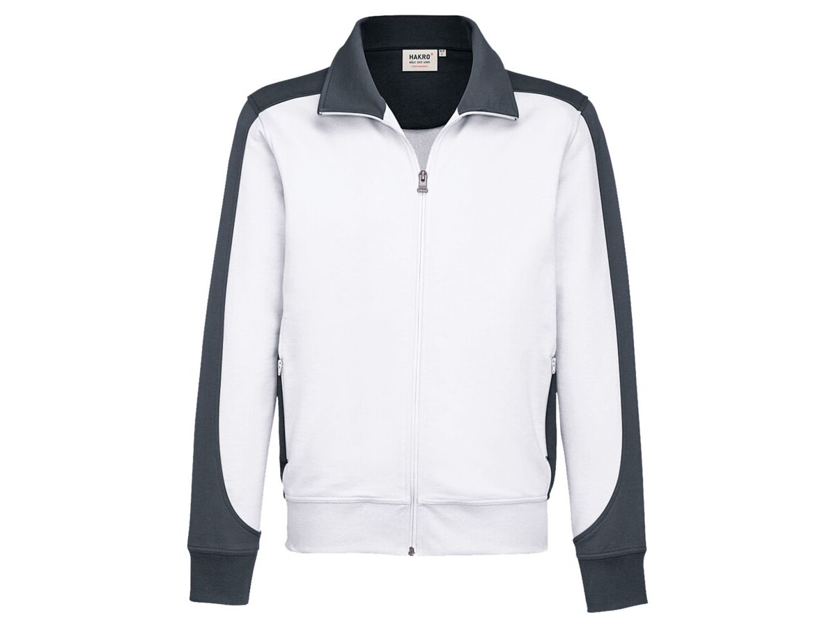 Sweatjacke Contrast Performance - 50% Baumwolle / 50% Polyester