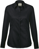 Bluse 1/1-Arm Business Gr. 2XL, schwarz - 100% Baumwolle