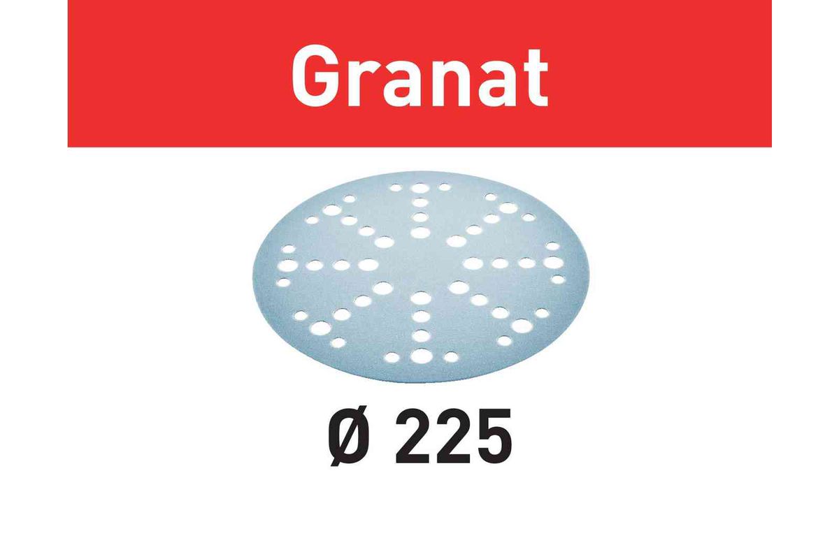 Schleifscheibe STF D225 Granat - Festool, Pak à 25 Stk.