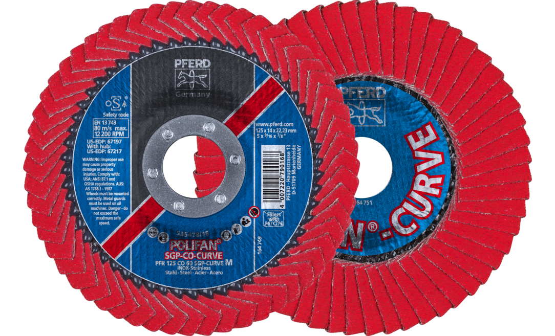 Polifan PFR 125 CO 60 SGP-CURVE M - Keramik CO Radial Ausführ. (Pack à 10 )