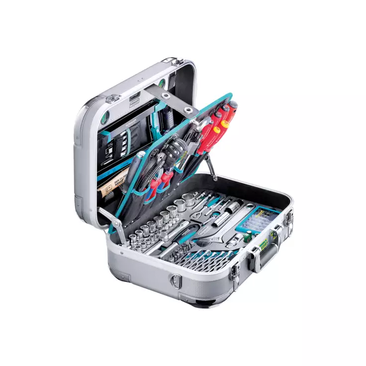 ABS-Werkzeugkoffer technocraft - PRO CHROME 185, 185 tlg.