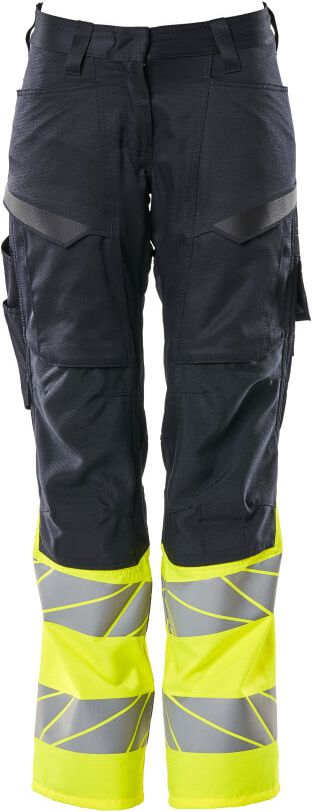 Hose mit Knietaschen, Damen-Passform - DIAMOND, Stretch Zones, 70% PES / 30% CO