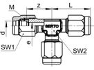 T-Verschraubung Serto Nr. 3021
