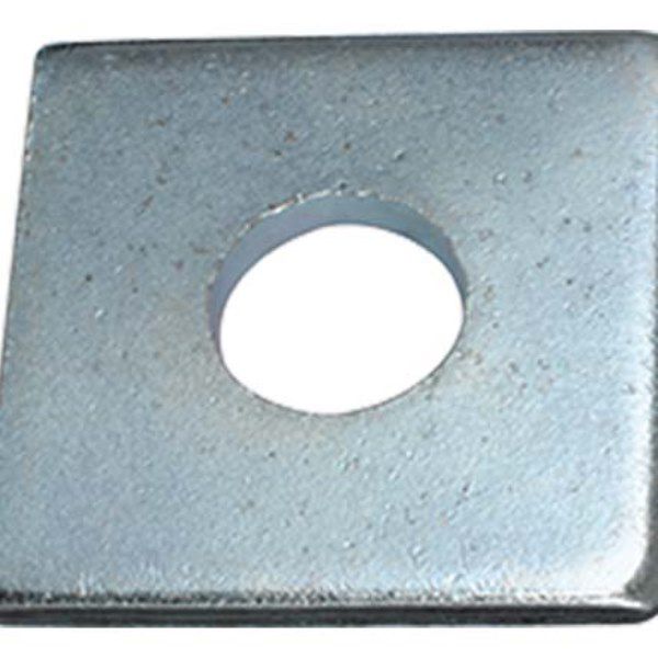 Vierkant Scheiben für Holzkonstruktionen - und Bauschrauben Stahl verz. blau chrom.