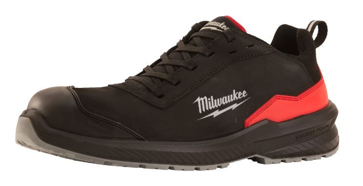 Sicherheits-Halbschuh schwarz - Milwaukee, FLEXTRED S3S, Leder
