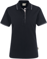 Damen-Polosh. Casual 2XL schwarz/silber - 100% Baumwolle