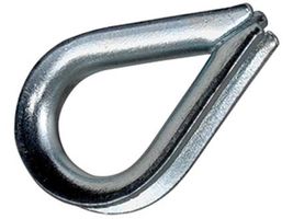 Kauschen für Faserseile Form BF Stahl - verzinkt blau chromatiert DIN 6899BF