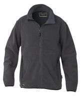 Fleece-Jacke Gr. mit Einfassband am - Kragen, Saum und Ärmel