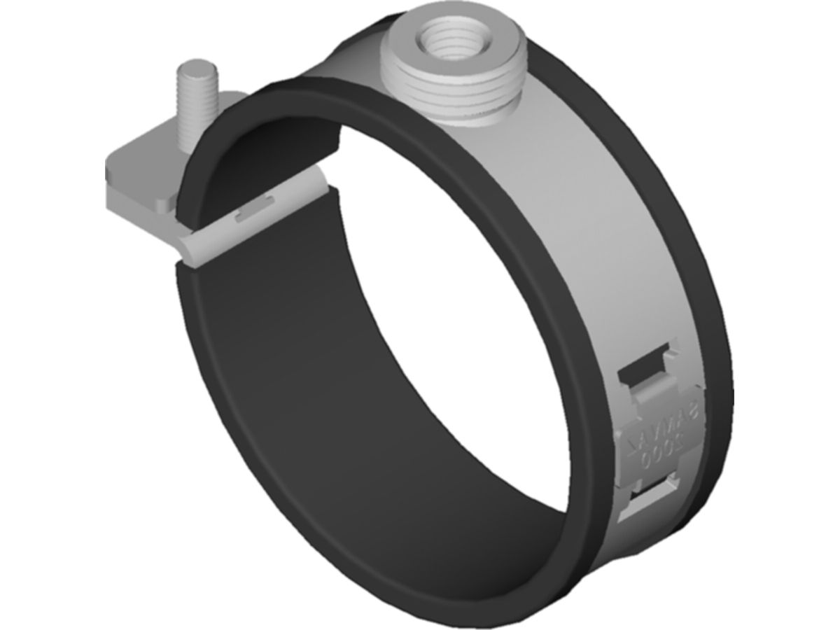 Polyfix-PE Rohrschelle isoliert - 2.0, verzinkt