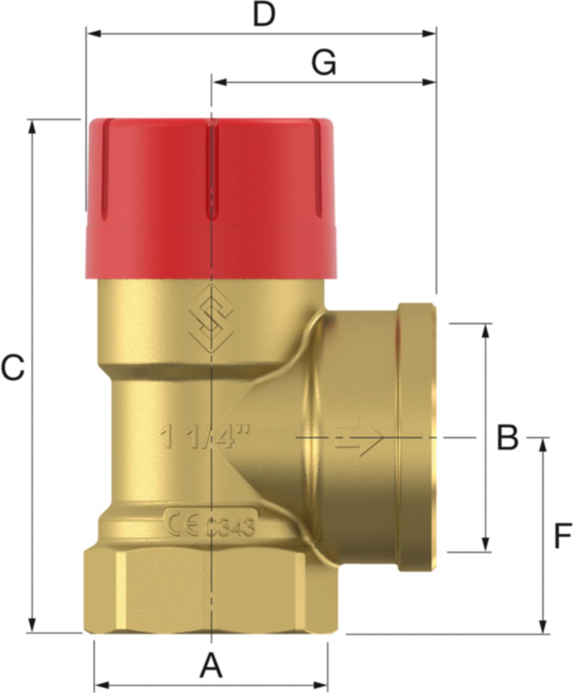 Sicherheitsventil Prescor für geschl. - Heizungs- und Kühlanlagen