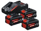 Akkuset 3x 8ah+ Schnell- Ladegerät - Bosch,