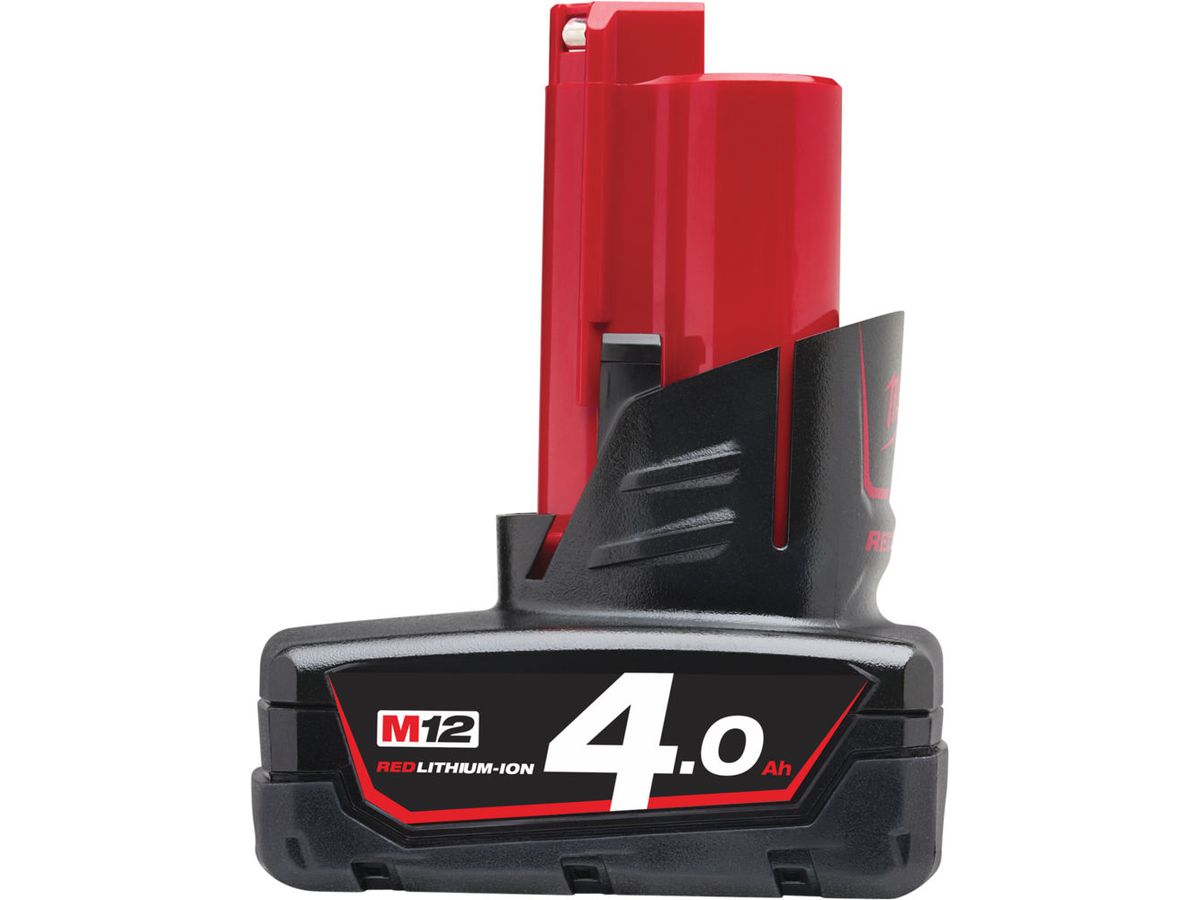 Akku-M12 Li-Ion Milwaukee B4 Red 12V - 4.0 Ah.