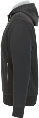 Kapuzenjacke Bonded M anthrazit/silber - 55% Polyester, 45% Baumwolle, 340 g/m²
