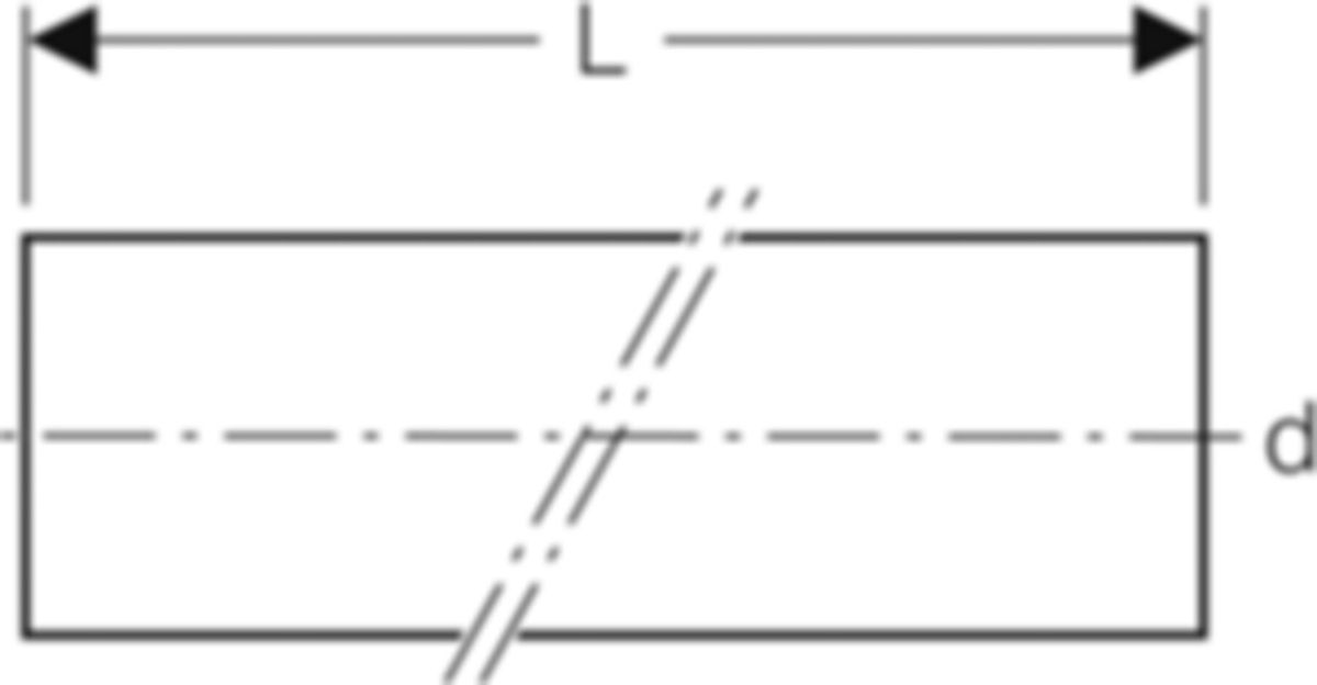 Geberit Silent Rohr in Stangen à 3 m