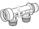 PushFit Verteiler 2-fach mit Steckanschl