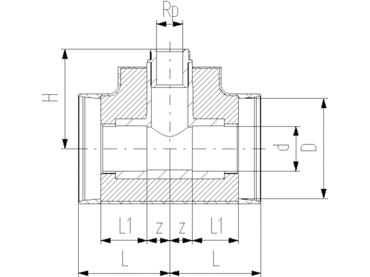 +GF+ COOL-FIT 2.0 Installationsfitting - Typ 313,  40 - 1/2"