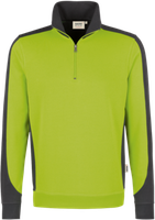 Zip-Sweatsh. Contr. Perf. 2XL kiwi/anth. - 50% Baumwolle, 50% Polyester