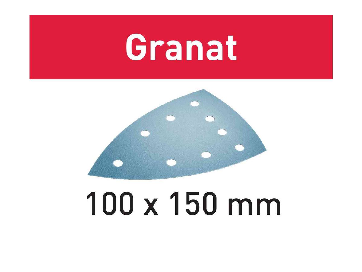 Schleifblätter DELTA/7 100x150mm K 80 - Festool Granat, (Pack à 50 Stk.)