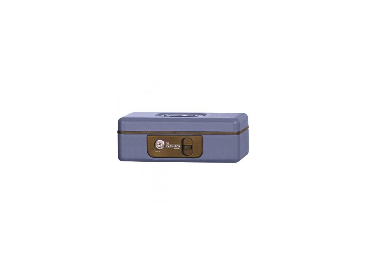Geldkassette DeLuxe 4 blau - 300x230x80mm  BxTxH