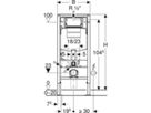 Geberit Duofix-Wand-WC-Element Sigma - Typ 112, Betätigung vorne