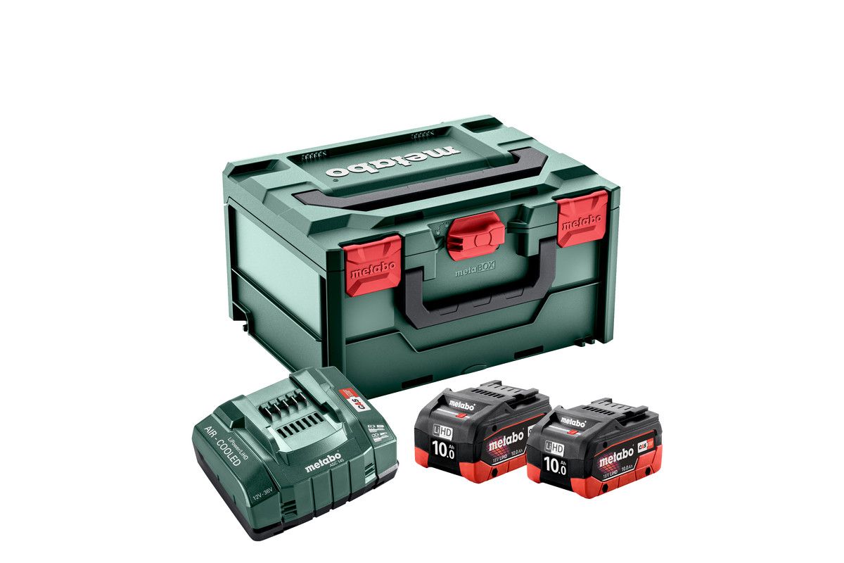 SET Basic 2 x LiHD 10 Ah + ASC 145 - Metabo