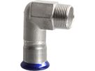 Eurotubi Übergangswinkel 90° Inox - mit AG
