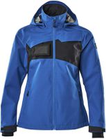 Hard Shell Jacke, wasserdicht, Gr. 2XL - azurblau/schwarzblau, Damen, 100% PES