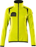 Fleecepullover mit Reissverschl. Gr. 2XL - hi-vis gelb/schwarz