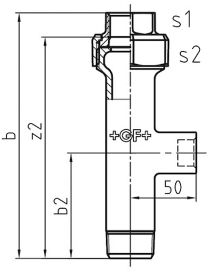Verschraubung +GF+ 338 verzinkt