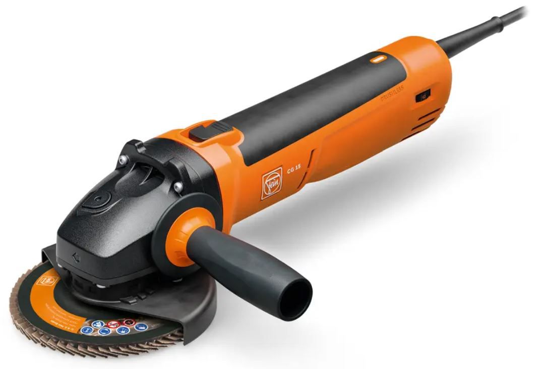 Winkelschleifer Fein CG15-125 BL, Inox - 1500W, geschlossener PowerDrive Motor