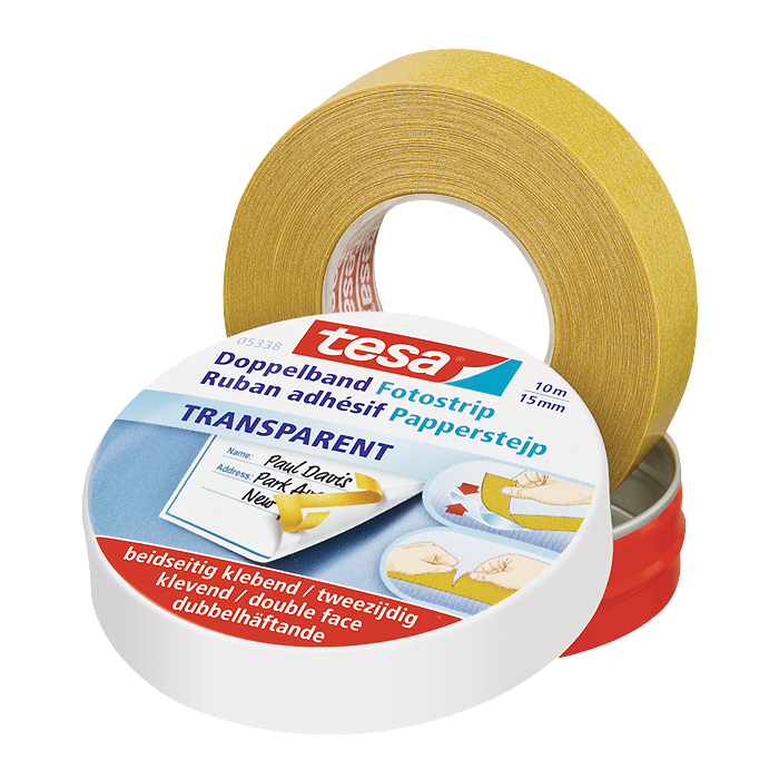 Doppelklebeband TESA Fotostrip - extrem hohe Klebekraft mit Abdeckung