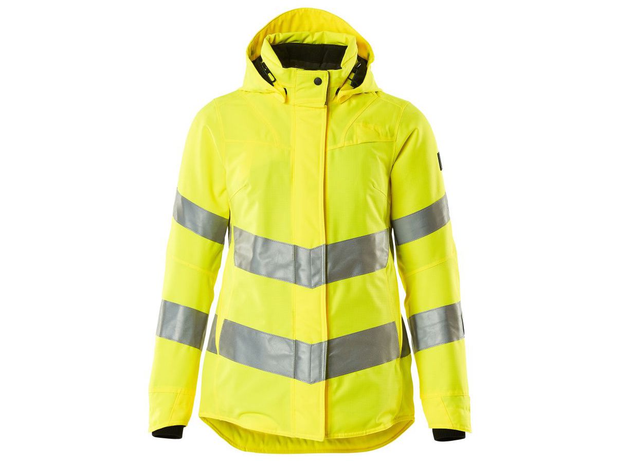 Winterjacke Damen-Passform, Gr. S - hi-vis gelb, wasserdicht Kl. 3