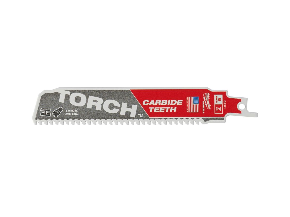 Säbelsägeblatt Milwaukee TORCH HM - 230mm, 7Z, 5-13mm Inox/Stahl, 5er Pack