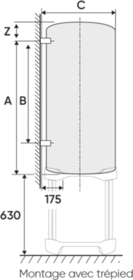 Elektroboiler ATLANTIC Wandmodell - drucklos und druckfest