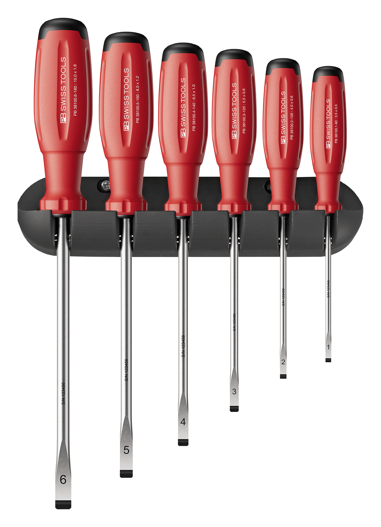 Schraubenziehersatz PB 38240 - SwissGrip Evo H, Grösse 1-6