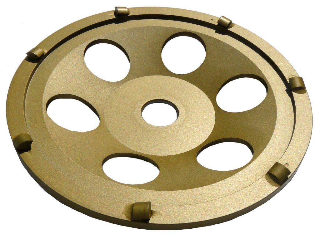 Diamant-Schleiftopf, Zinal (Gold) 180 mm - für harte Mat.,  nicht auf Metallteilen