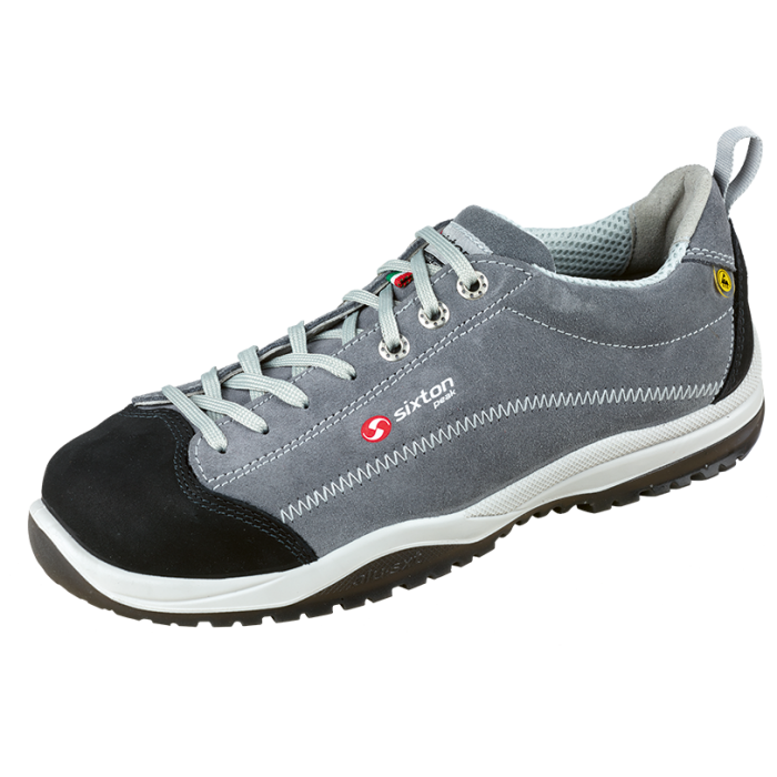 Sicherheitshalbschuhe SIXTON S3 - aus grauem Nubukleder, Alukappe