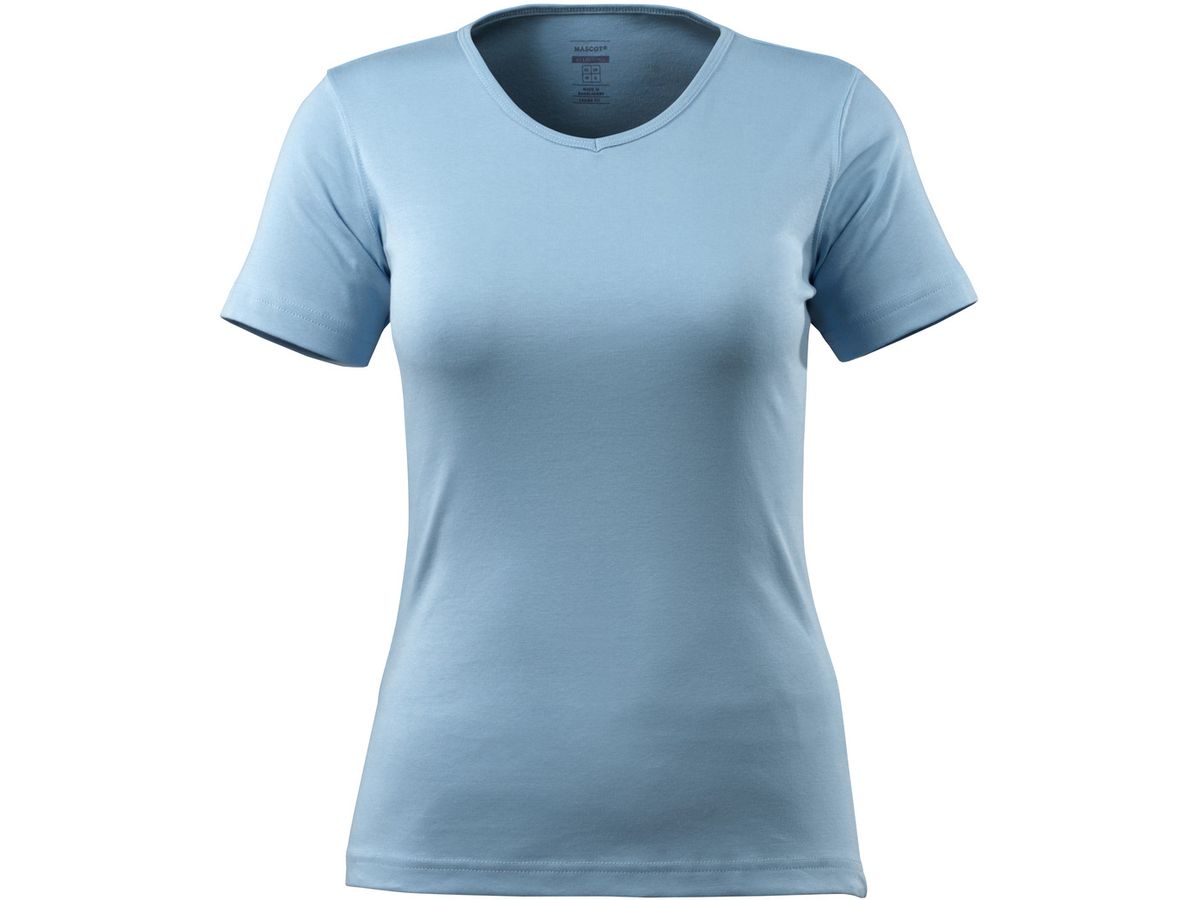 MASCOT Nice Damen T-Shirt Grösse M - hellblau, 100% Baumwolle, 220 g/m²