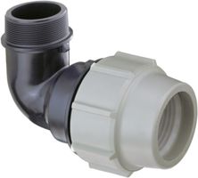 Plasson Winkelanschlussverschr. 90°, AG - Typ 7850